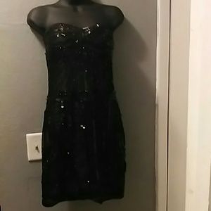 COPY - Sheer sequins mini with nude underlining